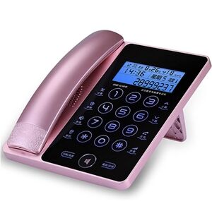 Pink Landline Office Telephone /Chinese